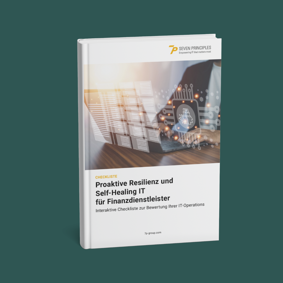 Checklisten-Buch für IT-Resilienz im Finanzsektor mit Technik-Visuals